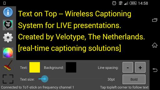 Text on Top - Vision screenshot 1