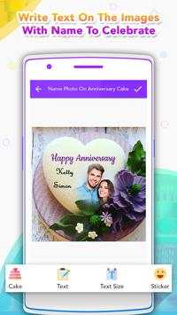 Name Photo On Anniversary Cake screenshot 3