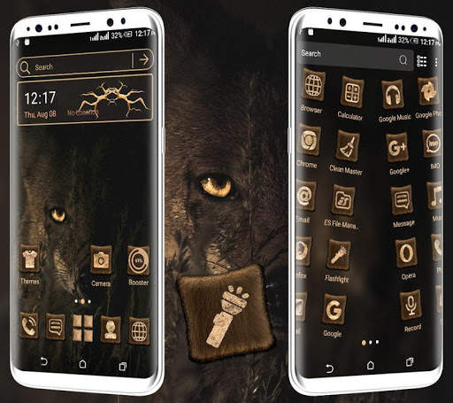 Dark Wolf Eye Launcher Theme screenshot 3
