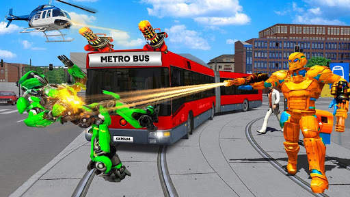 Metro Bus Robot Transform War–Helicopter Robot 21 screenshot 1