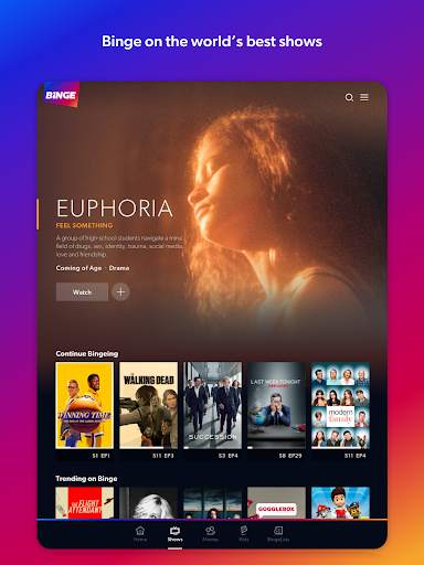 Binge for Android TV screenshot 1