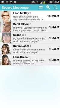 Secure Messenger encrypted SMS screenshot 1