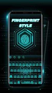 Tech FingerPrint Style Keyboard Theme screenshot 2