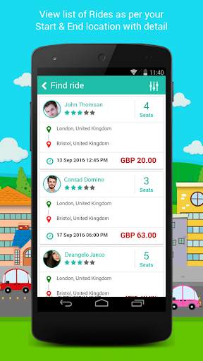 Ride Sharing Application screenshot 3