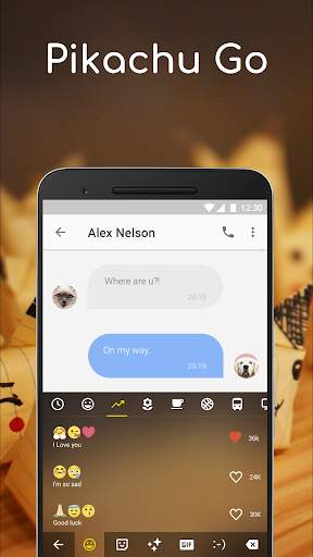 Cute Keyboard Theme for Pikashu screenshot 3