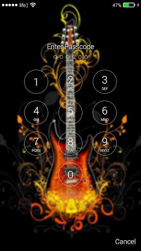 Rock Lock Screen 6 تصوير الشاشة