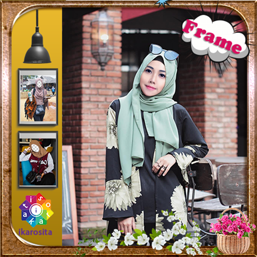 Hijab Face In Frame icon