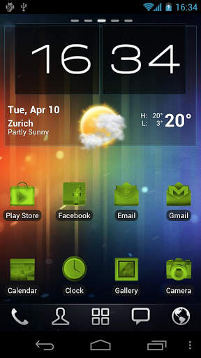 Neon Green Icons Pack - ADW GO screenshot 1