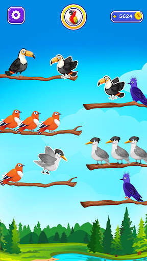 Bird Sort - Color Puzzle Game screenshot 3