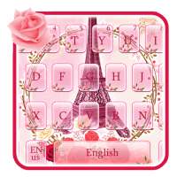 Pink SMS Flowers Keyboard Themes 2019