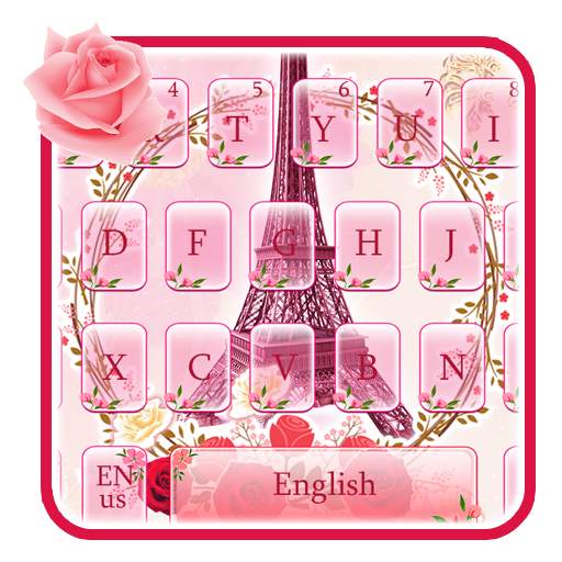 Pink SMS Flowers Keyboard Themes 2019 10001001