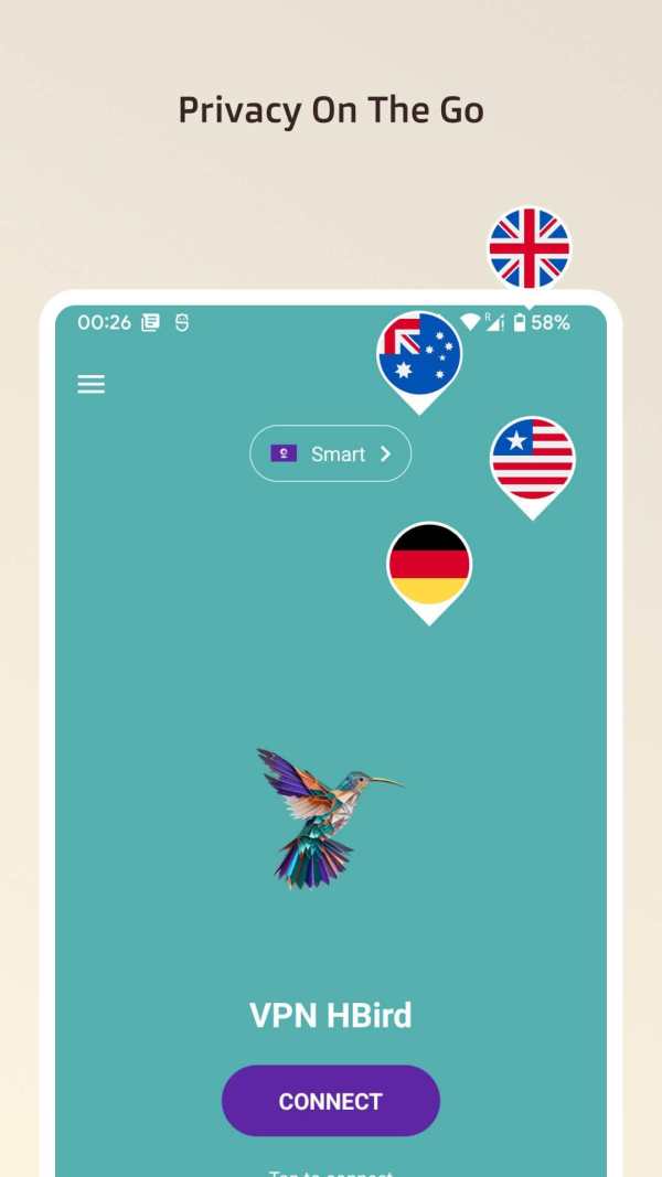 VPN HBird - Fast Secure VPN screenshot 1