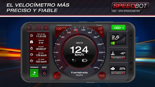 Speedbot. Velocímetro GPS/OBD2 screenshot 1