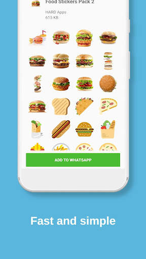 WAStickers Yummy Food Stickers screenshot 3