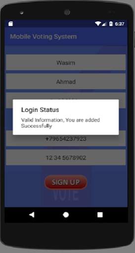 Mobile Voting System screenshot 3