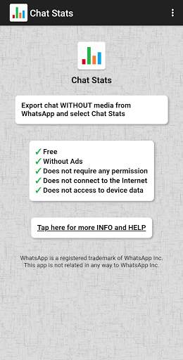 Chat Stats para WhatsApp screenshot 1