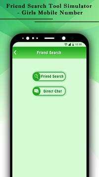 Friend Search Tool Simulator - Girls Mobile Number 1 تصوير الشاشة