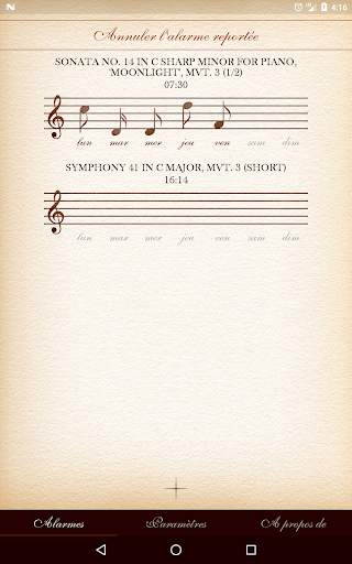Réveil de musique classique screenshot 16