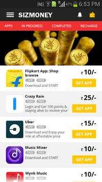SIZMONEY- Earn Free Recharge, Data or Money screenshot 3