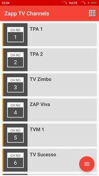 Zapp TV Channels स्क्रीनशॉट 2