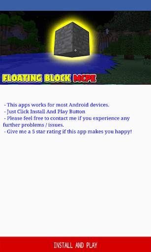 Floating Block Addon for Minecraft PE screenshot 1