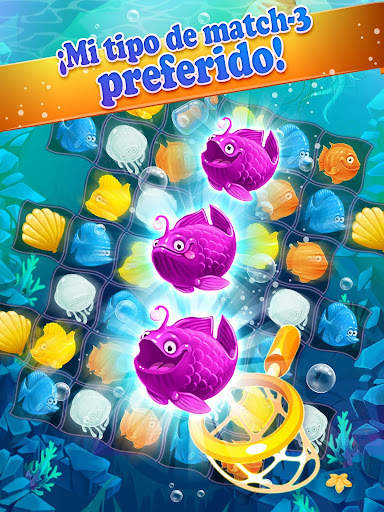 Mermaid-puzzle match-3 tesoros screenshot 16