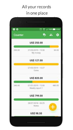 Coins and Notes Counter (USD, EUR & BRL) screenshot 2