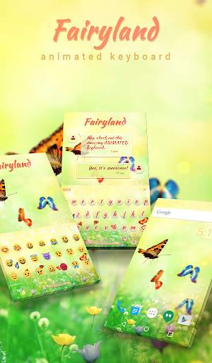 Fairyland Animated Keyboard + Live Wallpaper screenshot 1