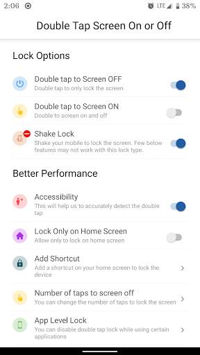 Double Tap Screen On or Off screenshot 1
