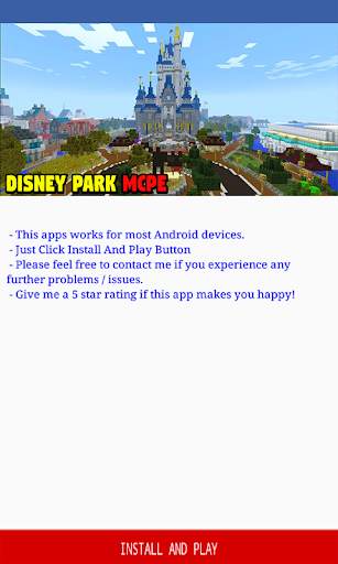 DisneyPark [Montagne russe] per Minecraft PE screenshot 1