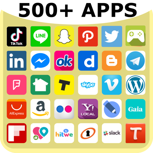 All Social Media &amp; Social Network in one app icon