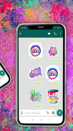 Holi Stickers for Whatsapp screenshot 5
