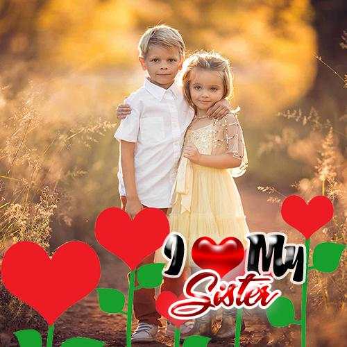 Love U Sister Photo Frame screenshot 3