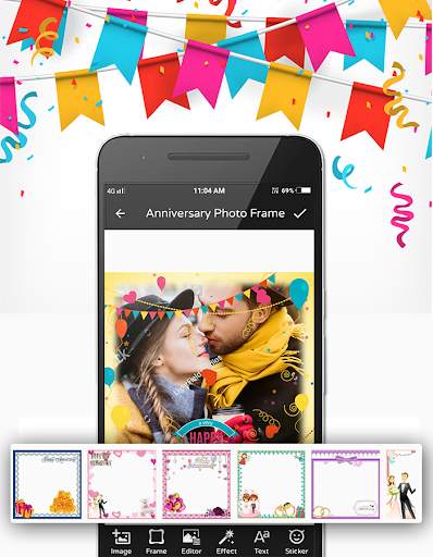 Anniversary Video Maker With Music 4 تصوير الشاشة