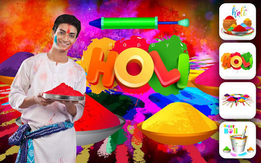Holi Photo Editor - Photo Frames 2 تصوير الشاشة