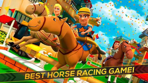 Cartoon Horse Riding: Run Race screenshot 5