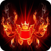 Fiery сrown LWP icon