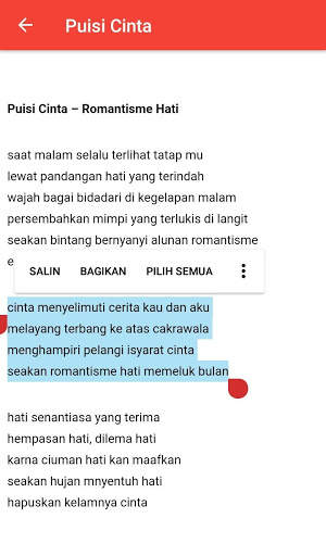 Puisi Cinta Romantis - Bikin Baper screenshot 5