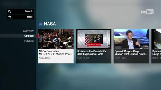 YouTube for Google TV screenshot 4