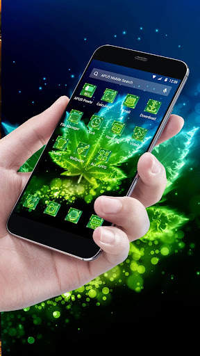 Shine Green Leaf Theme & HD wallpapers screenshot 2