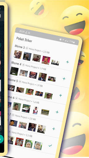 Meme Lucu Animasi WA Sticker screenshot 8