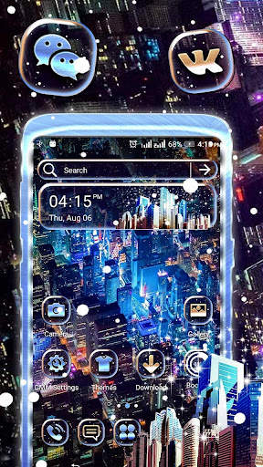 City Night Launcher Theme screenshot 1