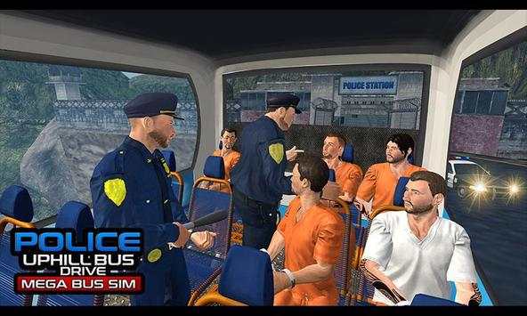 Police Uphill Bus Drive-Mega Bus Simulator screenshot 3