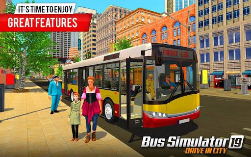 City Bus Driving Coach Games screenshot 4