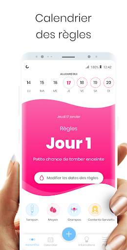 Сalendrier des règles MIA - Périodes et Ovulation screenshot 1
