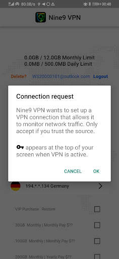 9 VPN - Nine VPN Like Nice Net screenshot 3