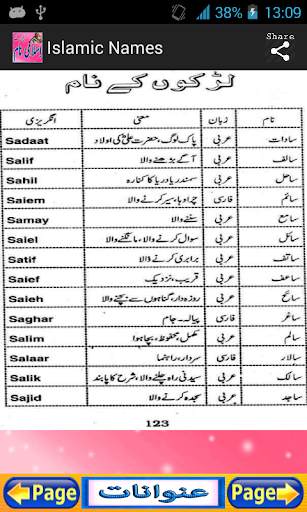 Bachon Ky Islamic Names screenshot 7