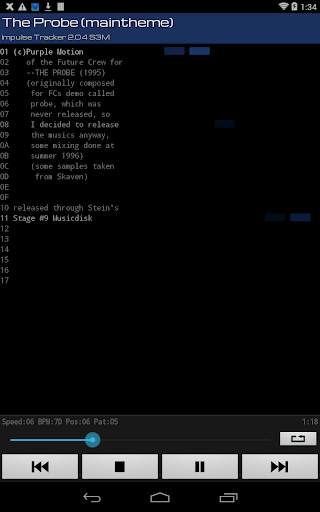 Xmp Mod Player screenshot 7