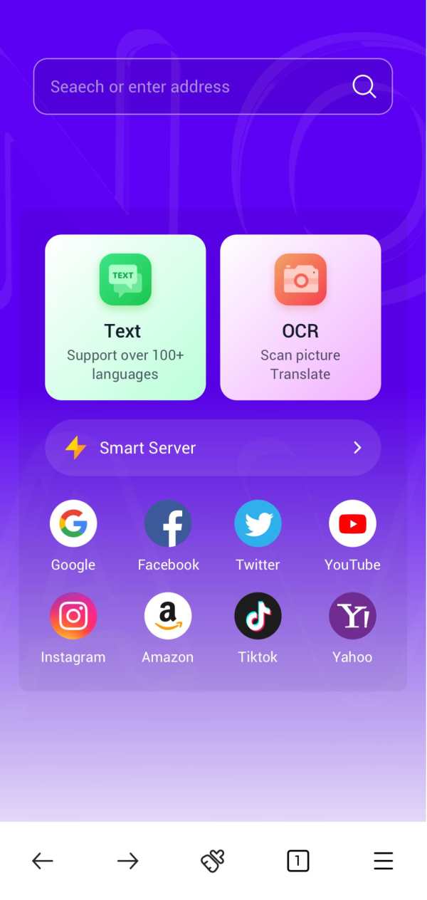 Nova browser - Safe browsing screenshot 1
