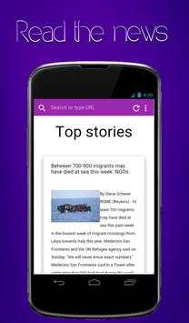 Web browser androideeapp screenshot 1